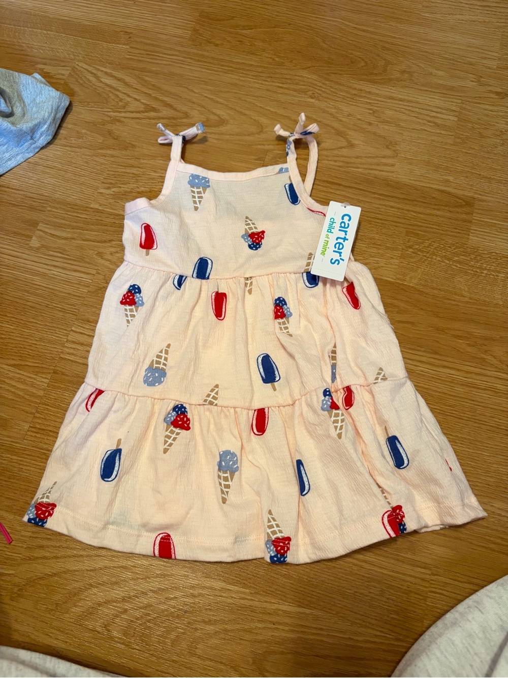Carter's Light Pink Ice Cream & Popsicle Tiered Sundress